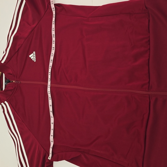NWT Adidas Women's Burgundy Track Jacket PrimeGreen Full Zip Size 3X - Picture 10 of 16